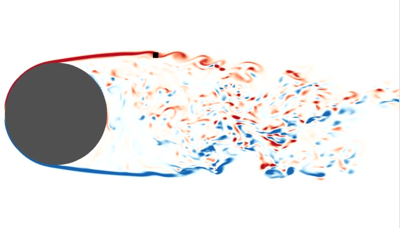density perturbuation field in NEQ for a propelled wake